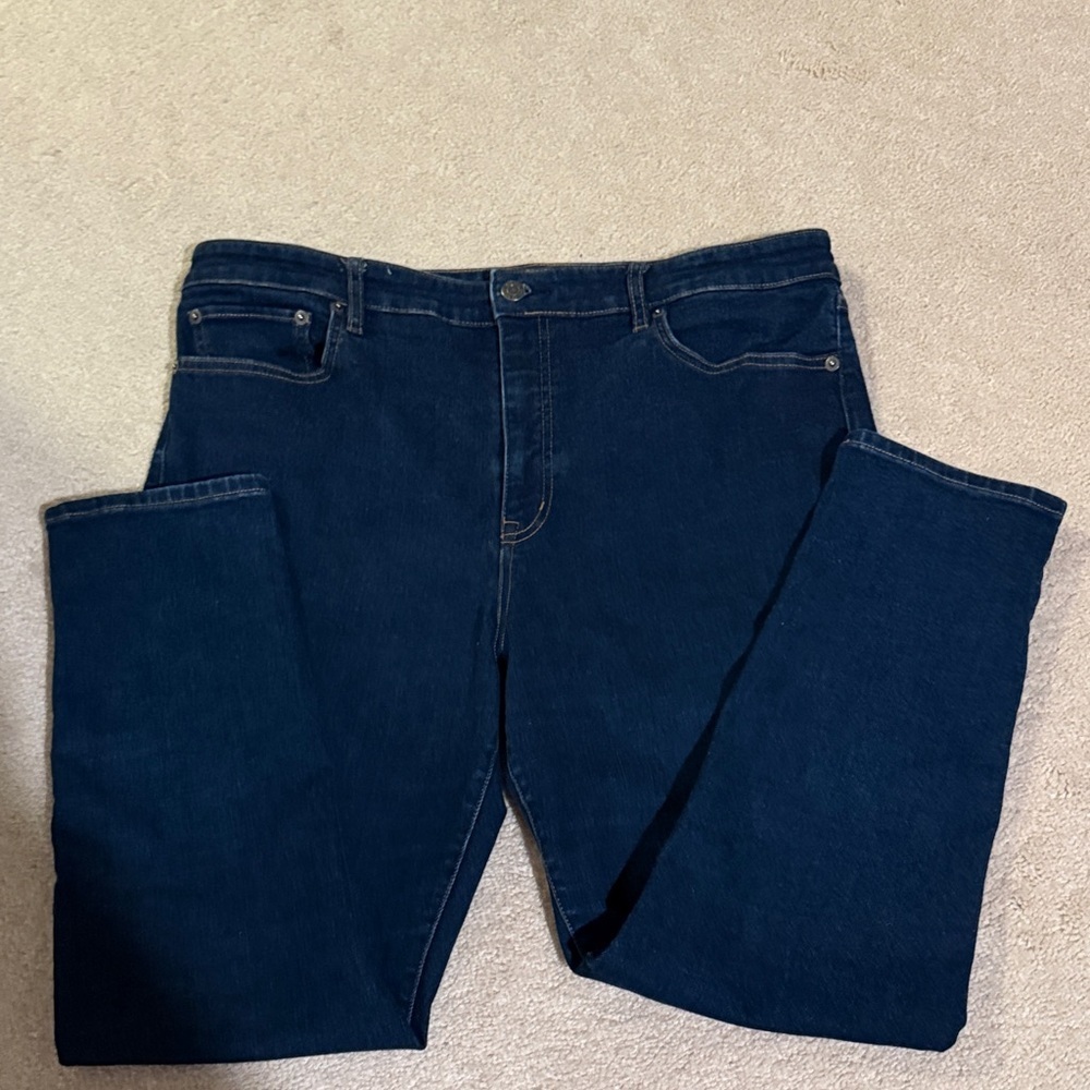 Lauren Ralph Lauren Dark Blue Straight Leg Jeans - Picture 2 of 6